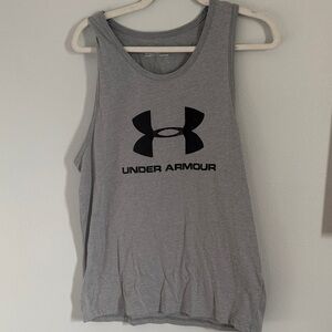 Under Armour Men’s Heather Gray Sleeveless Top Tank Top Size Large